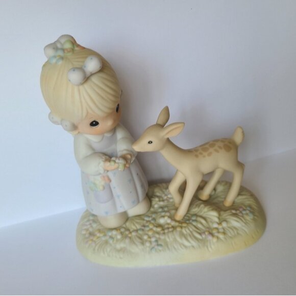 Vintage Precious Moments To My Deer Friend Collectible Porcelain Figurine - Picture 2 of 8